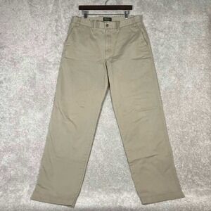 Eddie Bauer Mens Classic Fit Khaki Chino Pants 36x36 Tan Cotton Gorp Outdoors